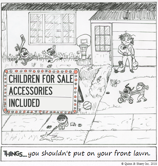THINGS... you shouldn't put on your front lawn