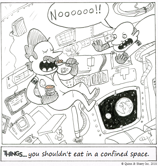 THINGS... you shouldn't eat in a confined space