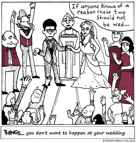 THINGS... you don't want to happen at your wedding