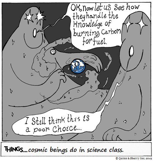 THINGS... cosmic beings do in science class