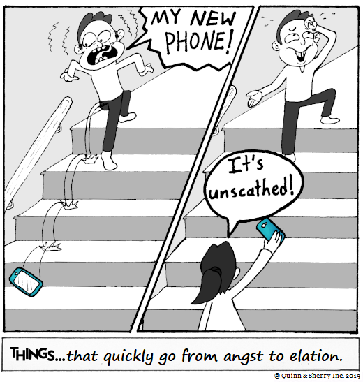 THINGS... that quickly go from angst to elation.